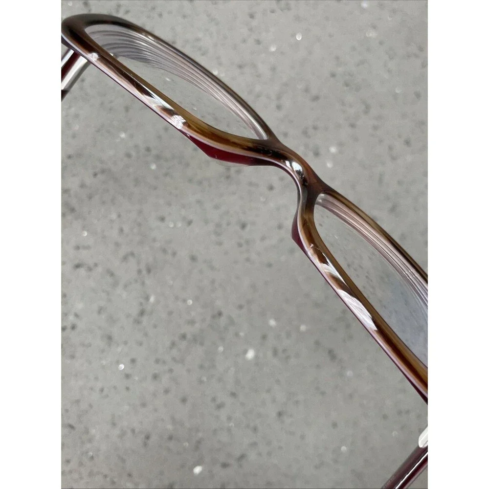 THEORY Eyeglasses Frames ONLY TH1140 C03 135 51 17 Brown Rectangular pink